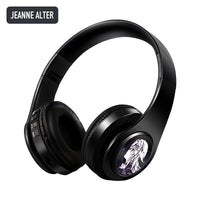 Jeanne Alter anime voice Bluetooth headphones — Black