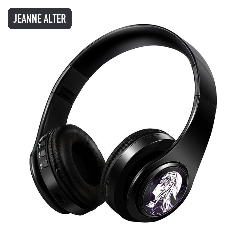 Jeanne Alter anime voice Bluetooth headphones — Black