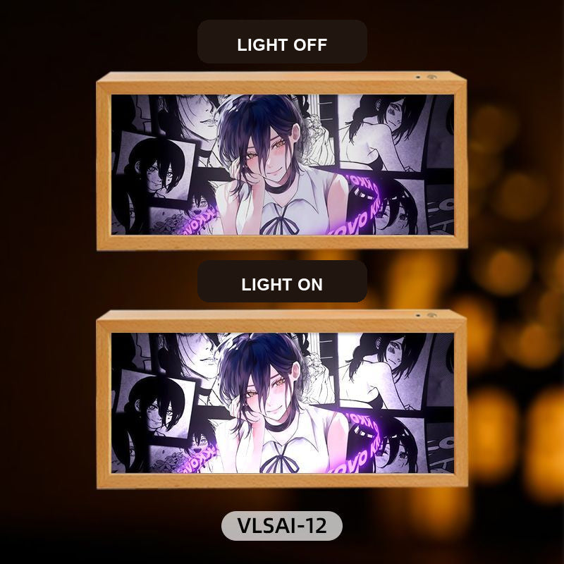Chainsaw Man Reze Panoramic Light-Up Art Frame — 9 Designs — product view 9