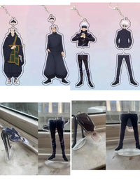 Satoru Gojo Meme Face Acrylic Keychain & Folding Standee