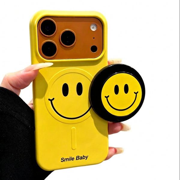 Smiley Magnetic Phone Stand & Case — 3 Options