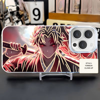 Demon Slayer aurora gold phone case — Yoriichi Tsugikuni — Close-Up