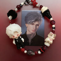 Love and Deepspace Sylus Beaded Figure Phone Charm