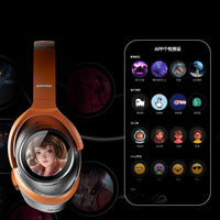 Dual-Screen ANC Headphones — Custom Display Wireless Over-Ear with 155H Battery
