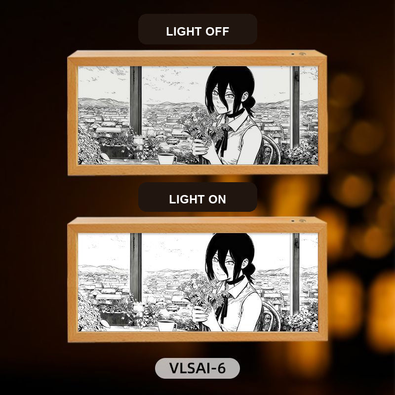 Chainsaw Man Reze Panoramic Light-Up Art Frame — 9 Designs — product view 13