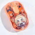 Demon Slayer Transparent Wireless Mouse — Silent Bluetooth Mouse with Character Charm Inside
