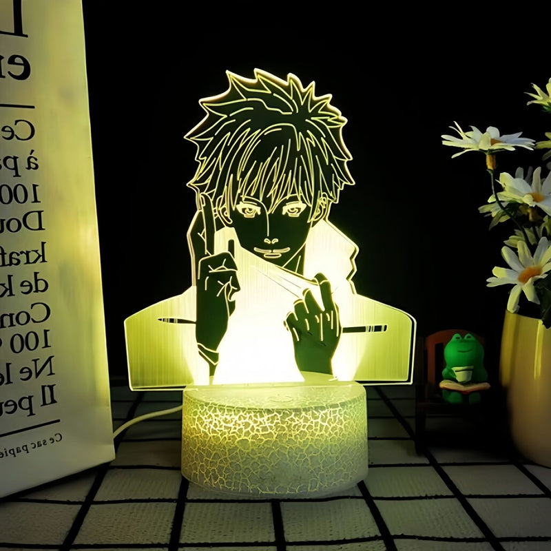 JJK 3D LED Night Light - Multi-Color Dimmable Desk Lamp — view 3