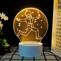 JJK 3D LED Night Light - Multi-Color Dimmable Desk Lamp — Satoru Gojo - Chibi / 3 Colors + Switch