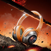 Dual-Screen ANC Headphones — Custom Display Wireless Over-Ear with 155H Battery