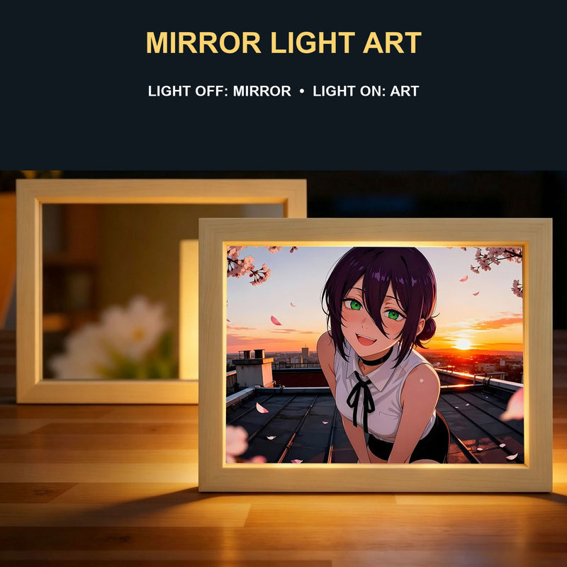 Chainsaw Man Reze Light-Up Art Frame — 10 Designs — product view 4