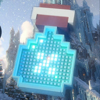 Minecraft Potion Bottle LED Pendant - Color-Changing Pixel Light (Free Keychain)