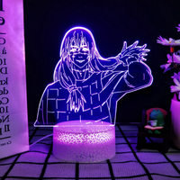 JJK 3D LED Night Light - Multi-Color Dimmable Desk Lamp — view 82