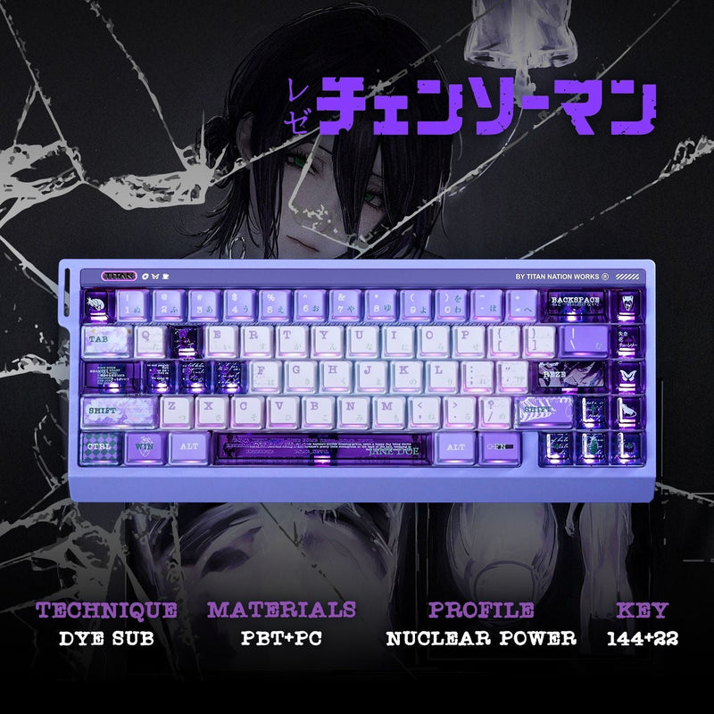 Chainsaw Man Reze PBT Keycap Set — 7 Layouts — product view 3