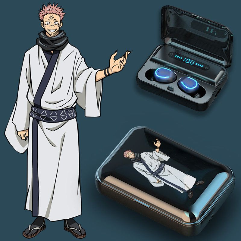 Jujutsu Kaisen Wireless Earbuds — Gojo, Yuji, Megumi, Nobara & Sukuna Designs