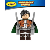 Attack on Titan Building Block Minifigures - Eren, Mikasa, Levi & Titans