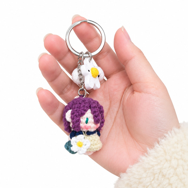 Hand Made Chainsaw Man Reze Crochet Keychain