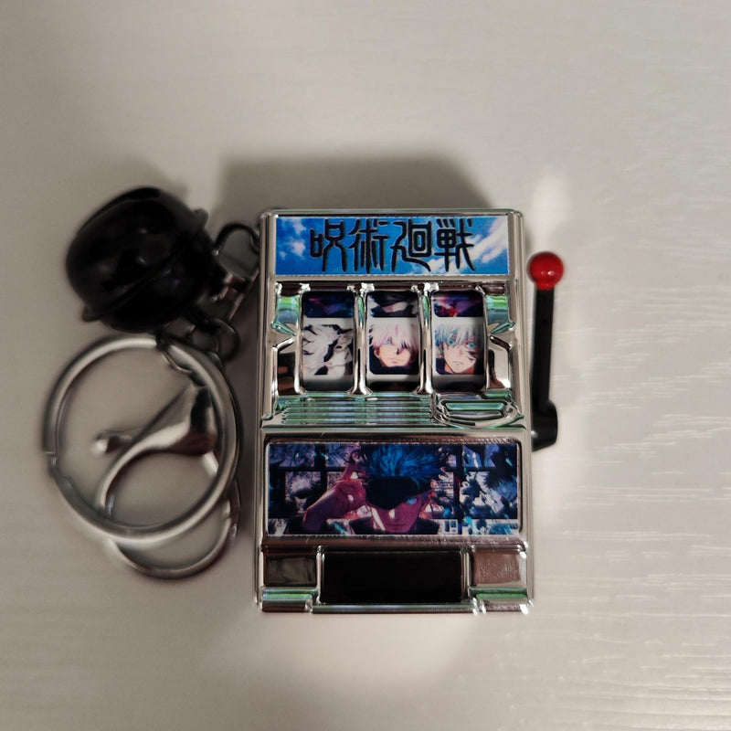 Gojo Gachapon Keychain — Mini Capsule Machine Fidget Toy
