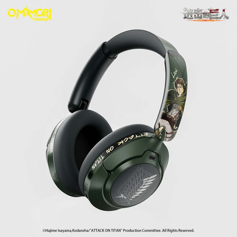 Attack on Titan ANC Headphones — Active Noise Cancelling Over-Ear Bluetooth