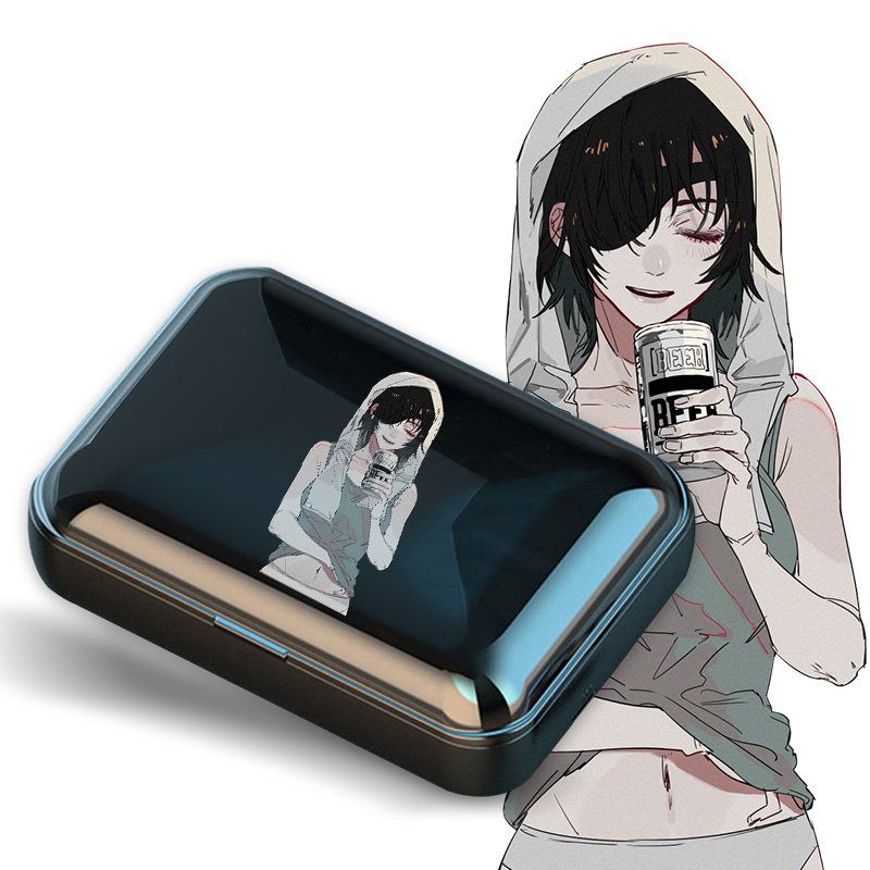 Chainsaw Man Himeno wireless earbuds charging case