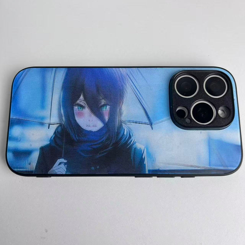 Chainsaw Man Reze Blue Mood lenticular phone case — product view 2