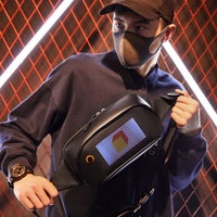 Pixel LED Crossbody Bag - Hip-Hop Shoulder Bag with Programmable Display