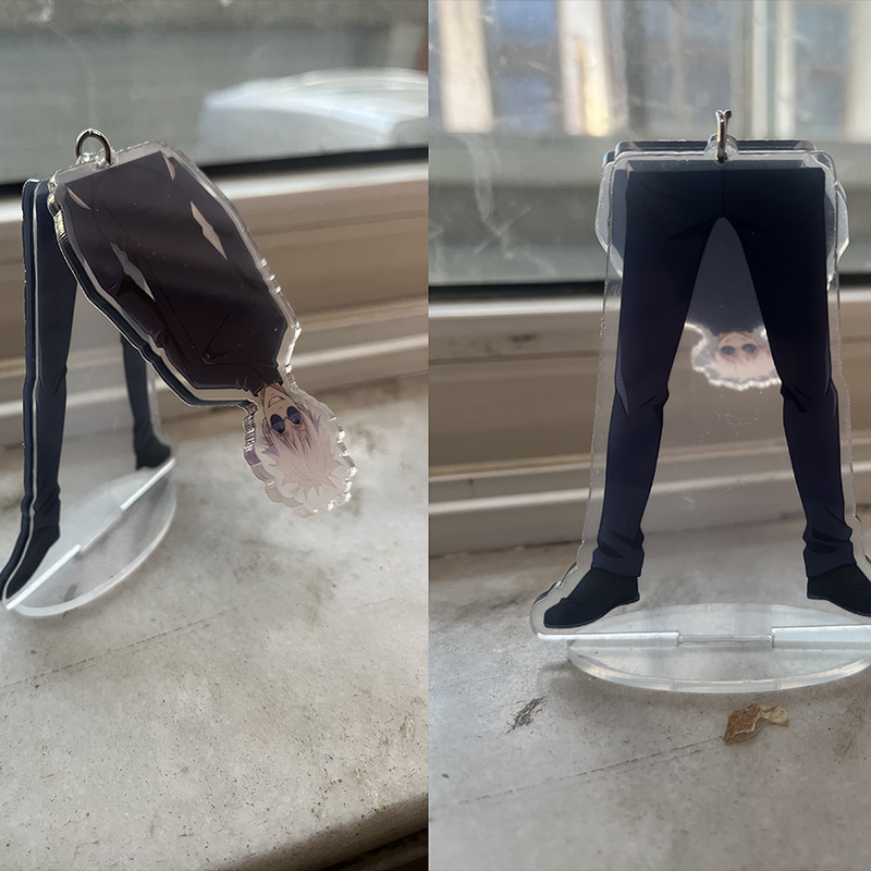 Satoru Gojo Meme Face Acrylic Keychain & Folding Standee