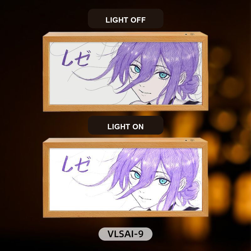 Chainsaw Man Reze Panoramic Light-Up Art Frame — 9 Designs — product view 15