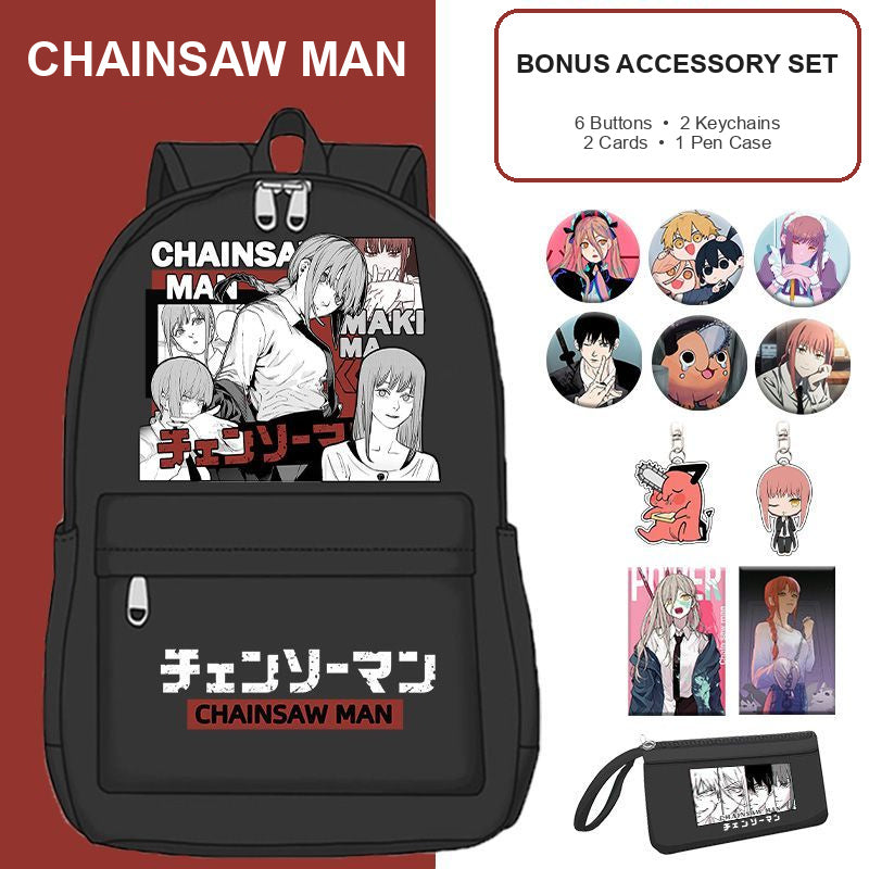 Chainsaw Man School Backpack — 17 Designs — product view 9