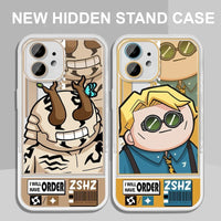 Jujutsu Kaisen Chibi Phone Case — Hidden Kickstand Soft Silicone Case