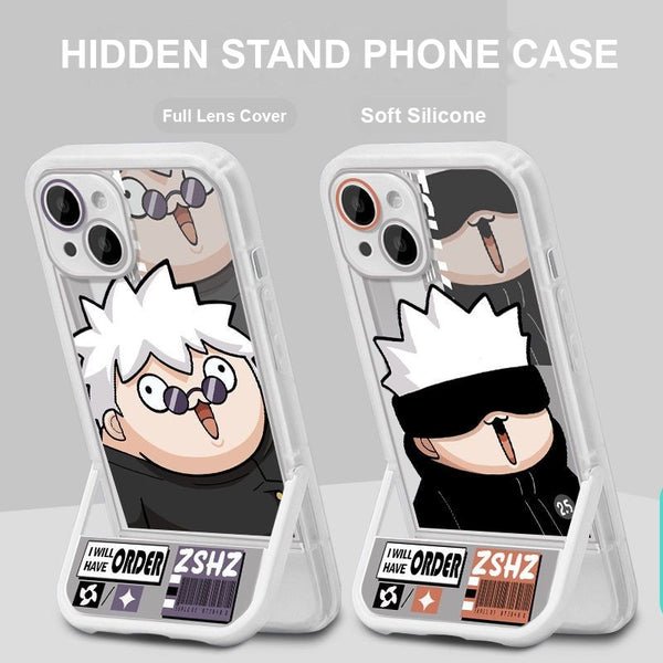 Jujutsu Kaisen Chibi Phone Case — Hidden Kickstand Soft Silicone Case