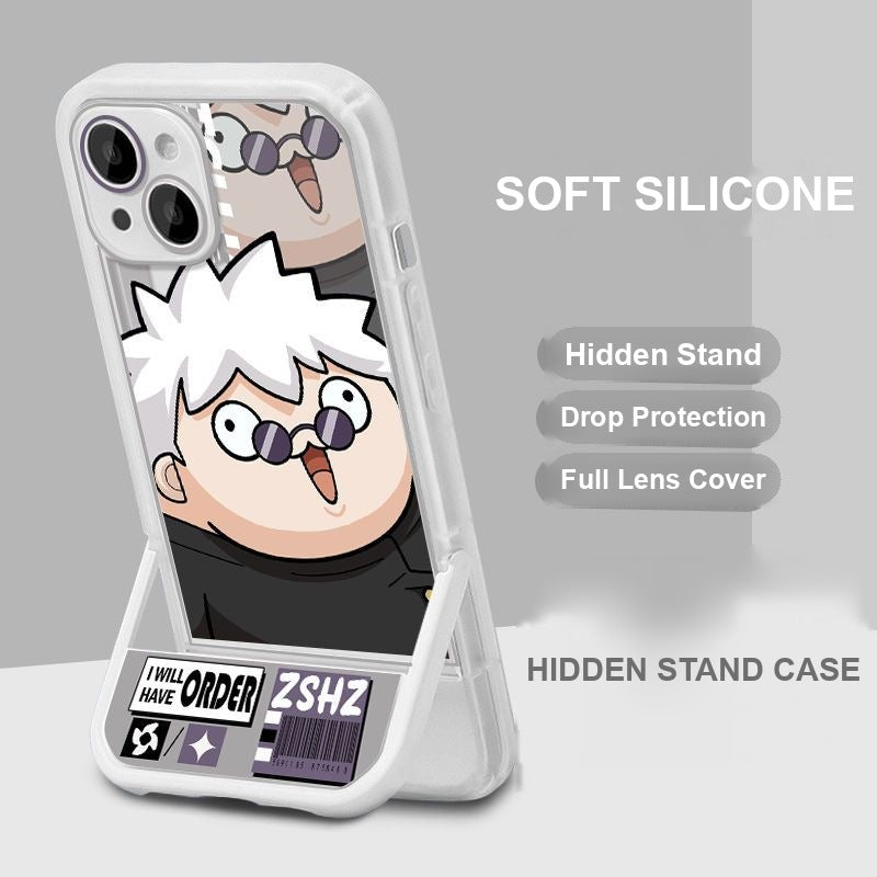 Jujutsu Kaisen Chibi Phone Case — Hidden Kickstand Soft Silicone Case