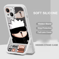 Jujutsu Kaisen Chibi Phone Case — Hidden Kickstand Soft Silicone Case