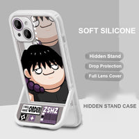 Jujutsu Kaisen Chibi Phone Case — Hidden Kickstand Soft Silicone Case