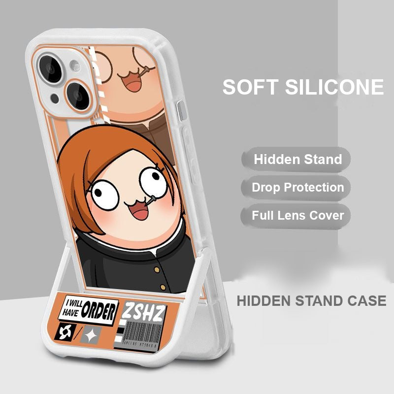 Jujutsu Kaisen Chibi Phone Case — Hidden Kickstand Soft Silicone Case