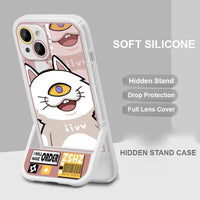 Jujutsu Kaisen Chibi Phone Case — Hidden Kickstand Soft Silicone Case