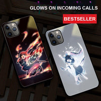 Demon Slayer Light-Up Phone Case — Glass Case That Glows on Incoming Calls