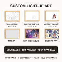 Chainsaw Man Reze Light-Up Art Frame — 9 Designs — product view 17