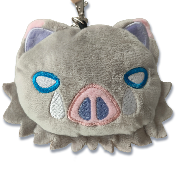 Demon Slayer Inosuke Plush Card Holder — Exhibition Badge & ID Case