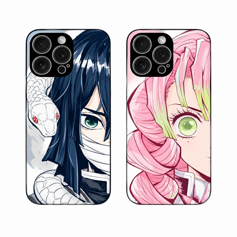 Demon Slayer Character Duo Lenticular Phone Case — 6 Designs on a white background