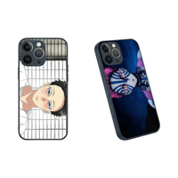 Demon Slayer Akaza Two-Image Lenticular Phone Case on a white background