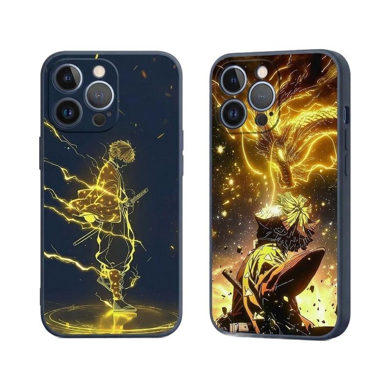 Demon Slayer Lenticular Phone Case — 7 Designs on a white background