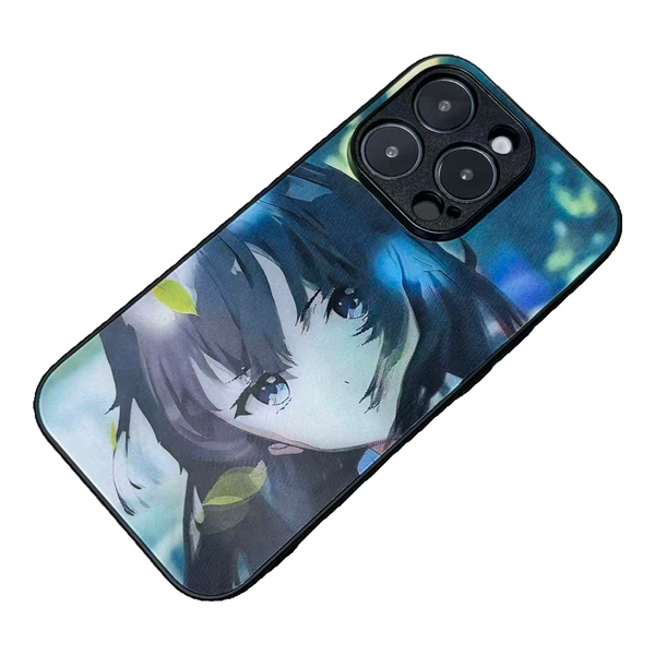 Yukino Yukinoshita Lenticular Phone Case — full product on white background