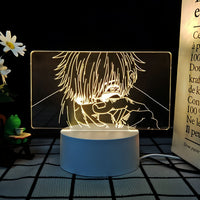 JJK 3D LED Night Light - Multi-Color Dimmable Desk Lamp — Satoru Gojo 3 / 3 Colors + Switch