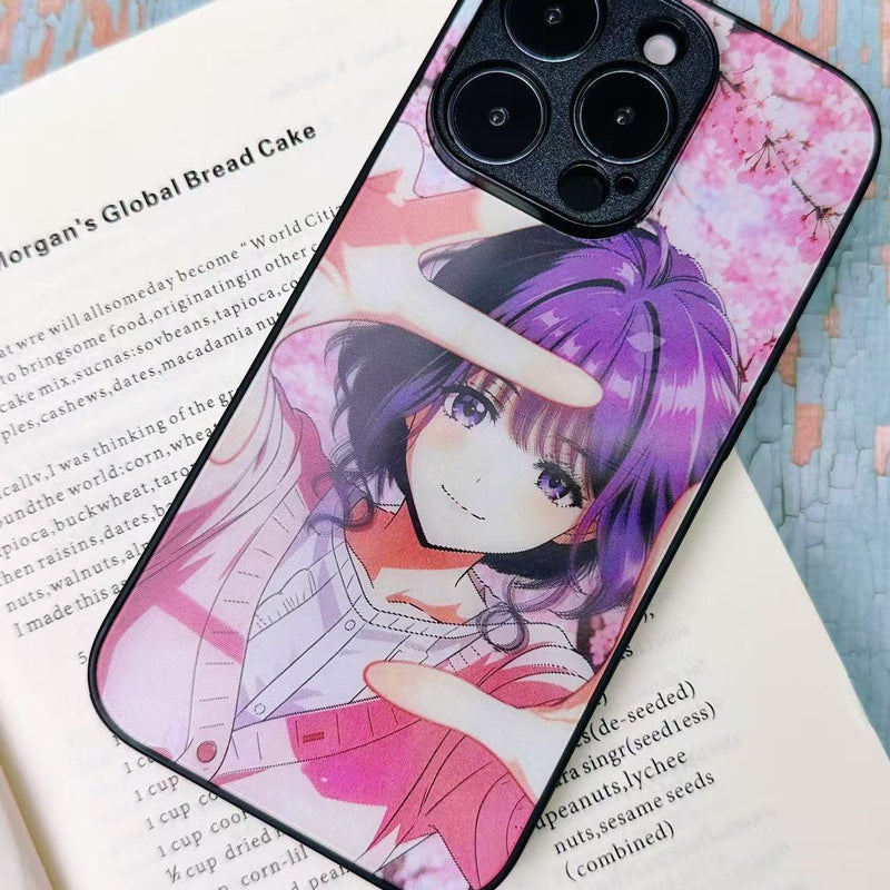 Kaoruko Waguri Lenticular Phone Case - Cherry Blossom Portrait