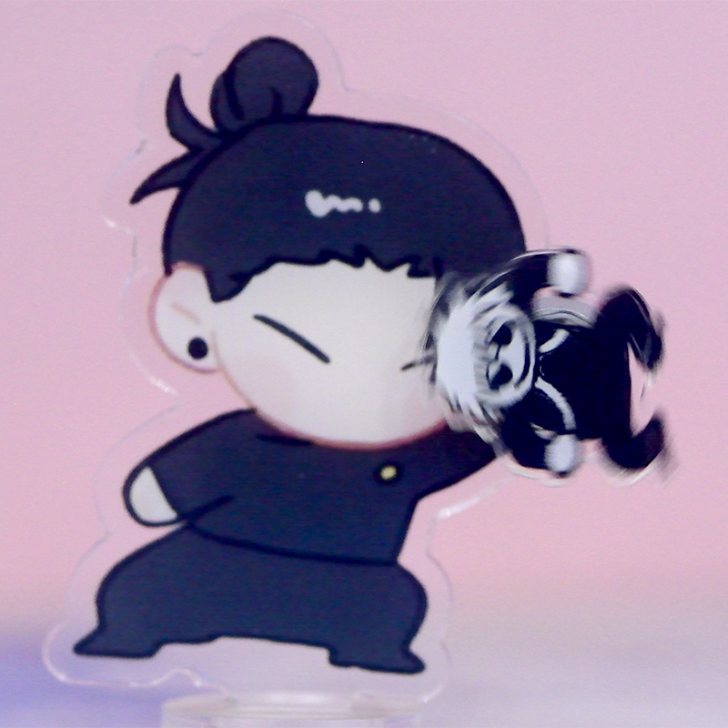 JJK Gojo & Geto Spring Bobble Standee Keychain Set