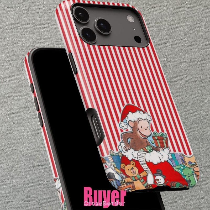 Curious George Christmas Magnetic Two-Layer Phone Case
