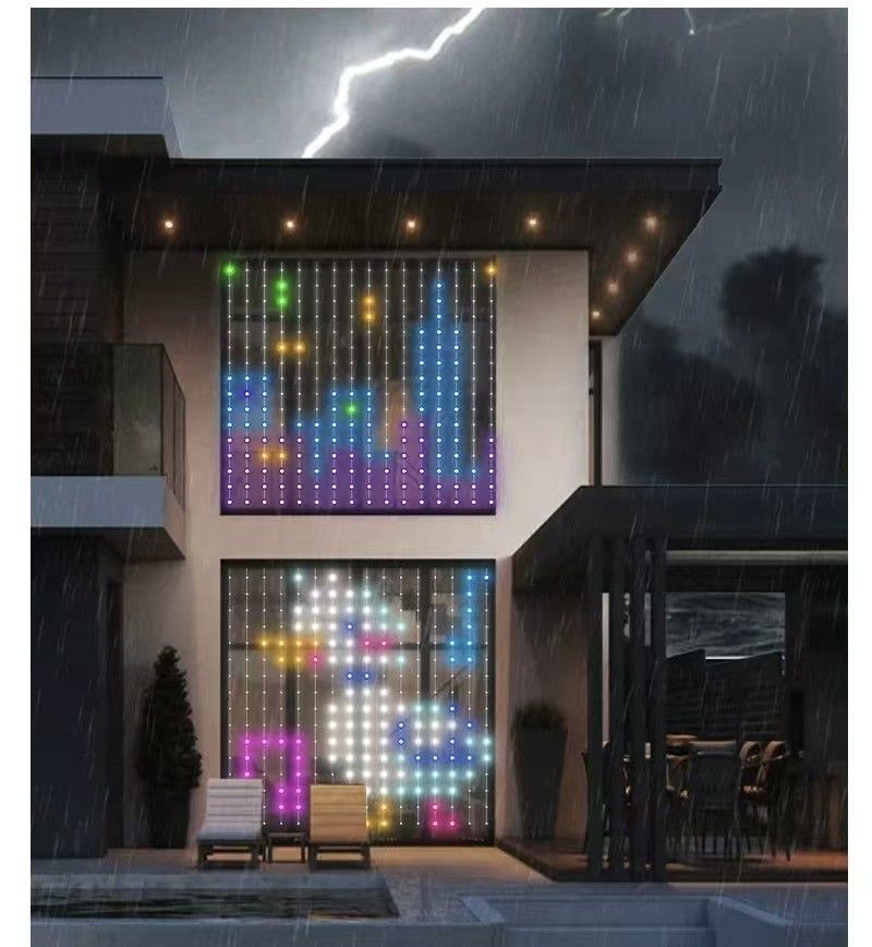DIY RGB Curtain Light – Create Text, Animations & Pixel Art