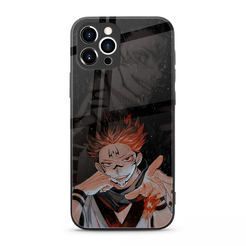 Jujutsu Kaisen Anime Tempered-Glass Case for Samsung Galaxy & iPhone