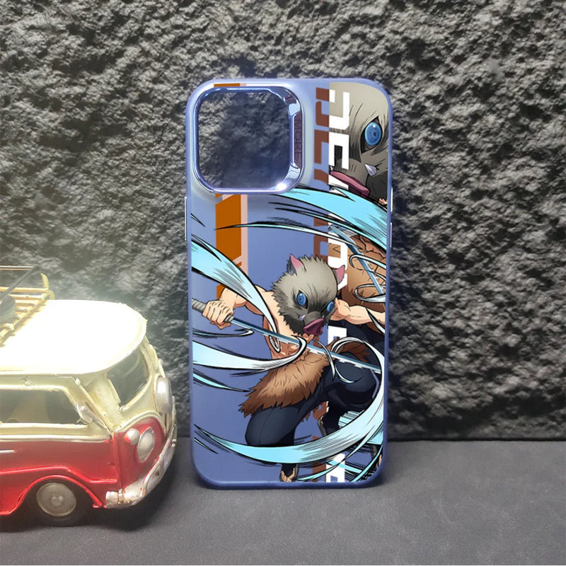 Demon Slayer Tanjiro Electroplated Anime Phone Case