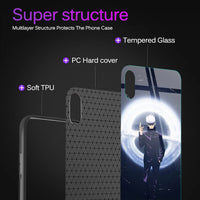 Jujutsu Kaisen Anime Tempered-Glass Case for Samsung Galaxy & iPhone